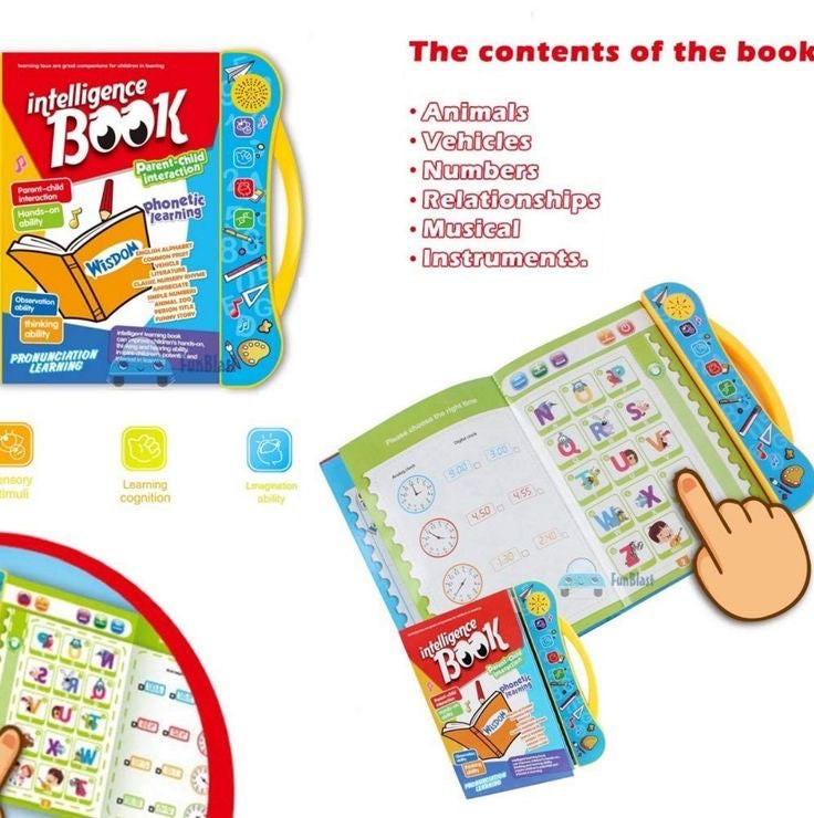 Interactive Children Book -Musical English Educational Phonetic Learning Book for 3 +
Year Kids