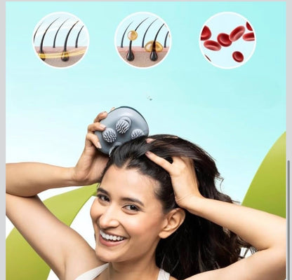Electric Scalp Massager Brush – Waterproof Deep Relaxation Head & Body Massager