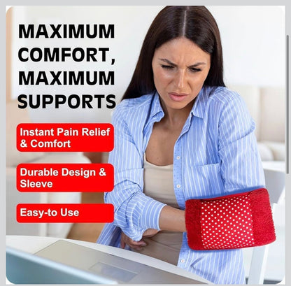 Electric Hot Water Bag - Soft Fabric Cover – Fast Heating Pain Relief Pad