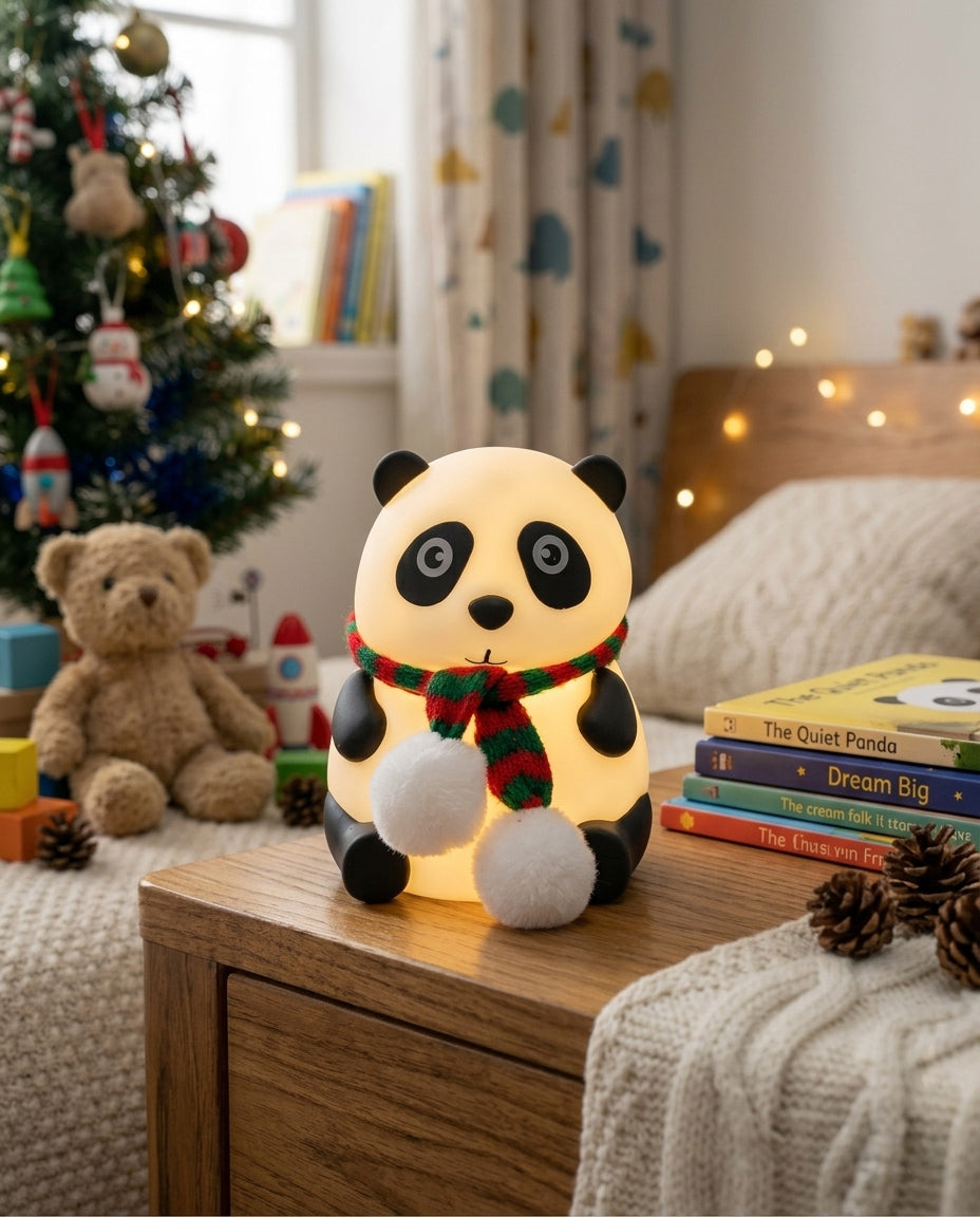 Cute Panda Silicone Night Lamp – Soft Glow Bedside Light