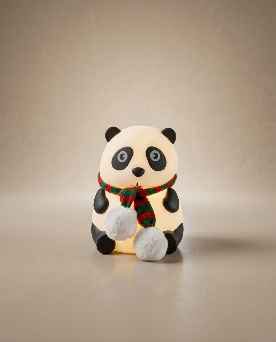 Cute Panda Silicone Night Lamp – Soft Glow Bedside Light