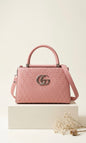 Chic Woven Pink Handbag with Shoulder Strap – Stylish Designer Tote for Women