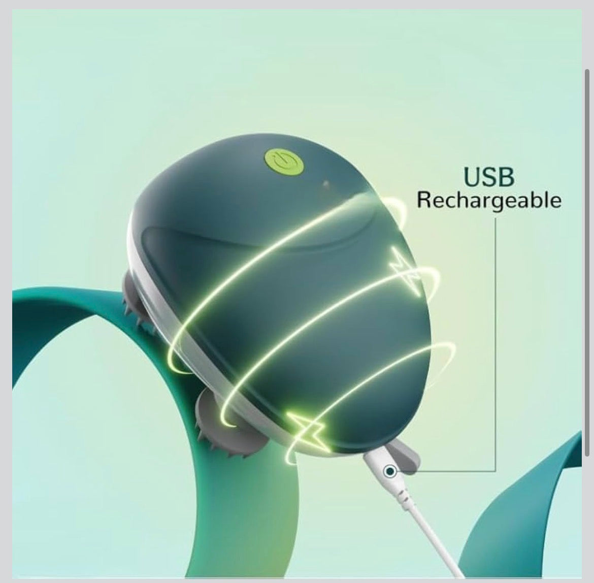 Electric Scalp Massager Brush – Waterproof Deep Relaxation Head & Body Massager