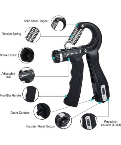 Adjustable Hand Grip Strengthener –  Forearm & Finger Exerciser