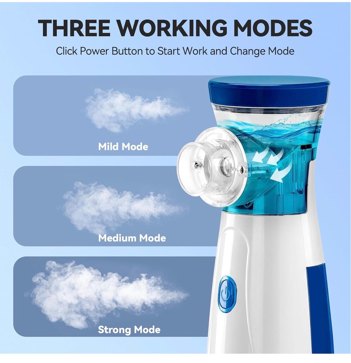 portable Mesh Nebulizer Machine – Silent USB Rechargeable (Adults & Kids)