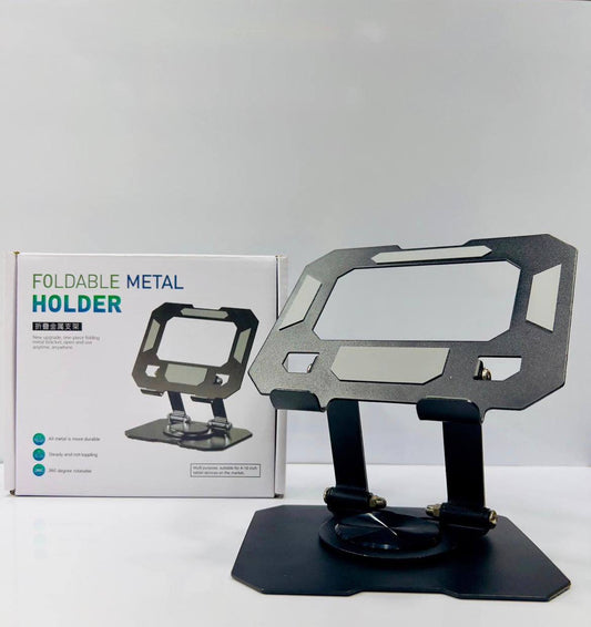 Foldable metal holder