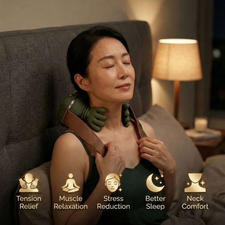 Mini Deep Tissue Smart Massager For Neck, Back & Full Body Relief