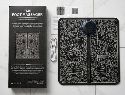 EMS Foot Massager Mat – Electric Muscle Stimulation Relaxation Pad