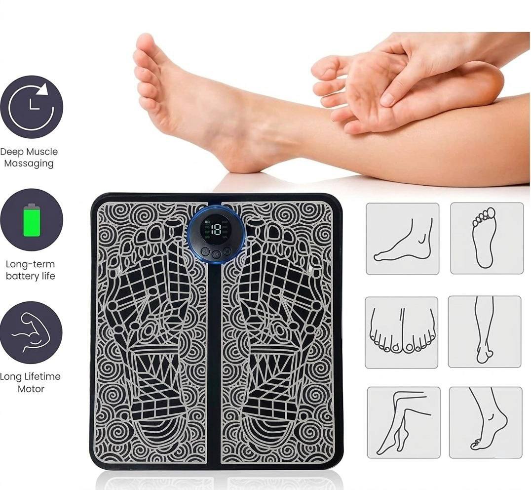EMS Foot Massager Mat – Electric Muscle Stimulation Relaxation Pad